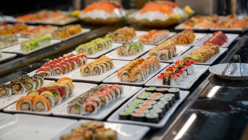 Sushibaren hos King Buffet i Silkeborg